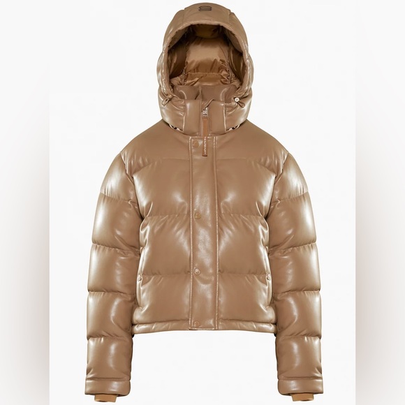 ARITZIA - The Super Puff™ Shorty - Constant Camel in Vegan Leather - XS - Picture 2 of 9